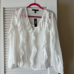 White House Black Market white shirt. New with tags.